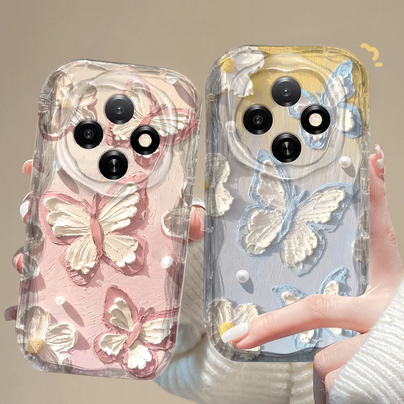 Shockproof Butterfly Pattern Flexible TPU Case - Protective Back Cover s