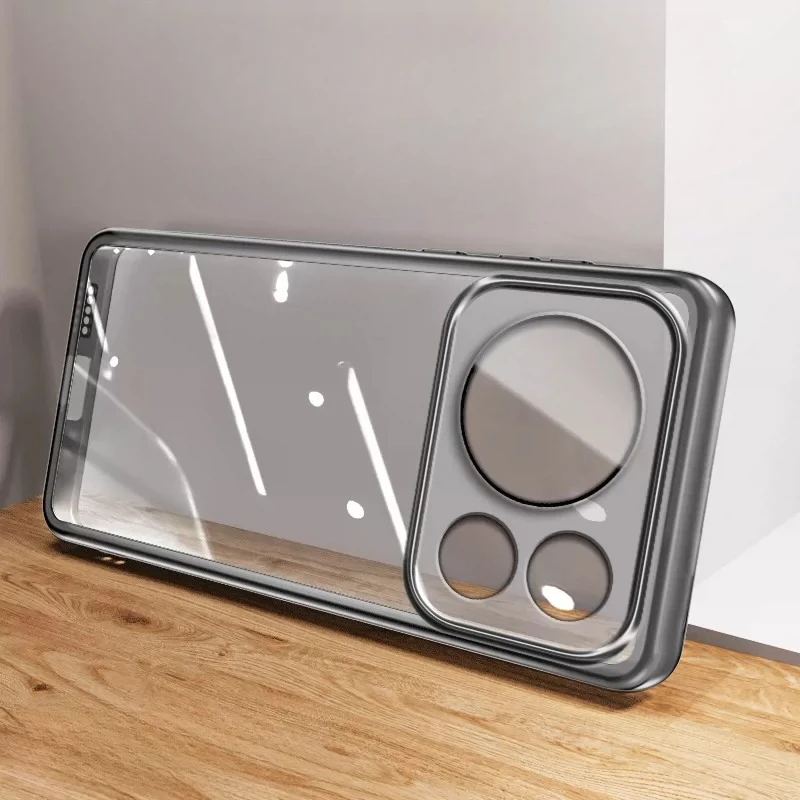 Enhanced Transparent Silicone Case with Camera Lens Protection