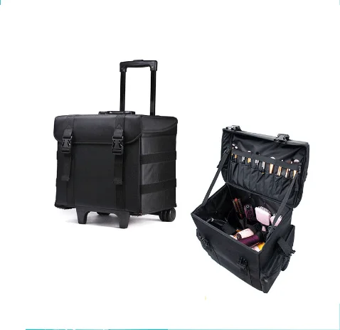 New Professional Mackup Rolling Luggage Spinner Cosmetic Case  Multi-function Trolley Carry On Suitcases Wheel Cabin Travel Bag -  AliExpress