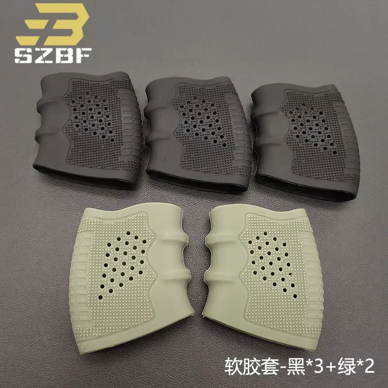 Universal Grip Tactical Cover Pistol Handle Rubber Gloves For Glock G17 G18 Airsoft Outdoor Non-slip Gloves Hunting Accessory