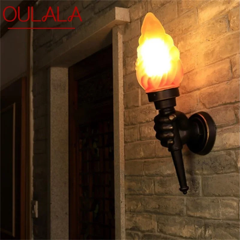

ULANI Outdoor Wall Sconces Lamp Classical Torch Light Creative LED Waterproof for Home Decorative