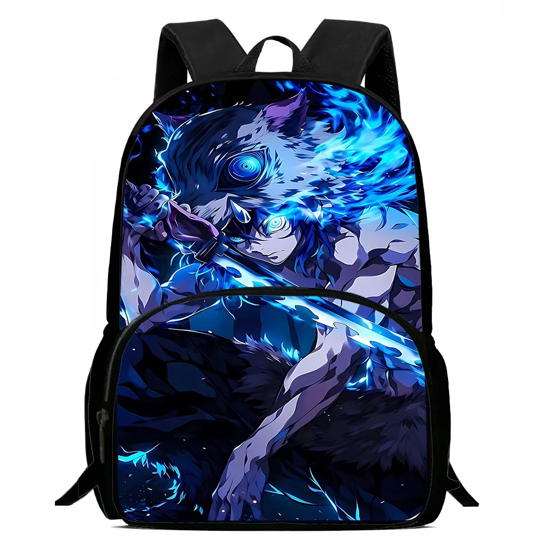 thumbnail image 1 of Mochilas para niños Demon Slayer Hashibira Inosuke, regalo de cumpleaños para estudiantes, mochilas escolares para niños, mochilas duraderas para acampar, 1 of 5