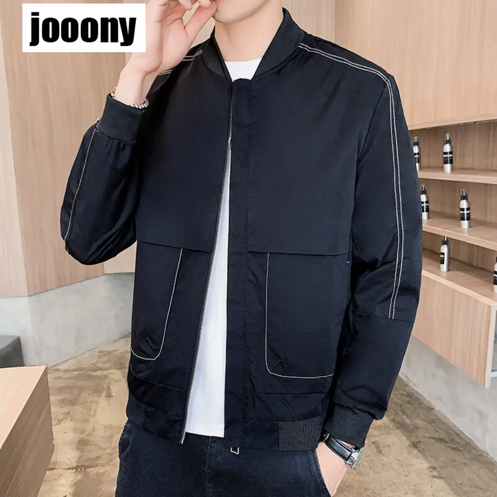 

Spring Autumn Fashion Causal Jackets Baseball Coats Mens Bomber Zipper Jacket Men Street Hip Hop Slim Fit Windbreaker Pilot Coat