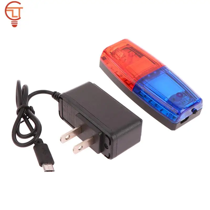 

1Pcs LED Shoulder Clip-on Warning Light Bicycle Safety Warning Light Outdoor Red & Blue Flashing Signal Light For Night Cycling
