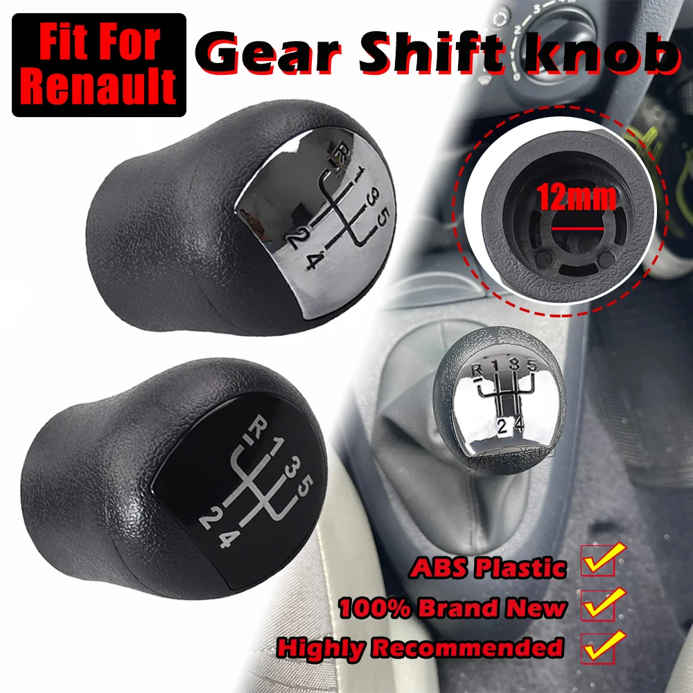 Per Renault Twingo Scenic Megane Laguna Kangoo Clio Ii 2 Mk2 172 18 Logan 5 Velocità Gear Stick Pomello Del Cambio Testa In Gomma Resistente