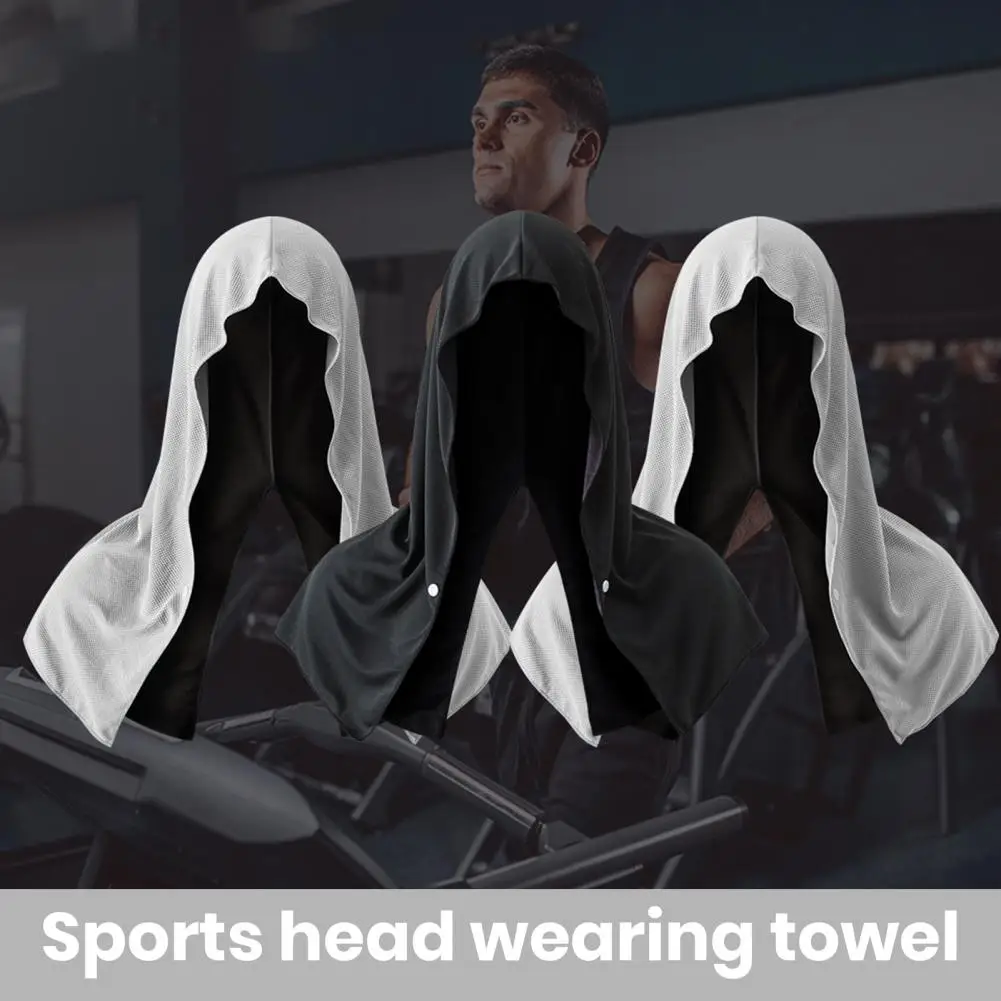 Cooling Hoodie Towel Extra Soft Sweat Absorption UV Protection Cooling Neck Wrap Sports Workout Towel Cooling Neck Scarf