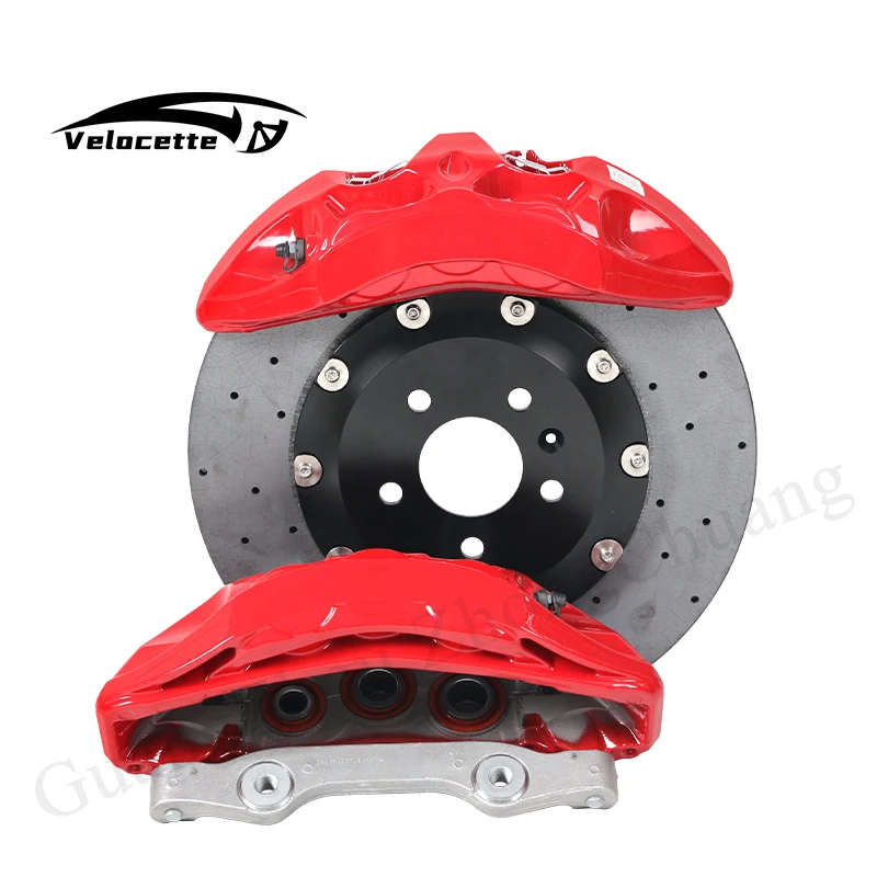 Universal Modified Racing Brake Caliper 6 Pot 8N Big Brake Calipers Set Kit with 355-370mm Rotor for bmw E36 F30 E90 E39
