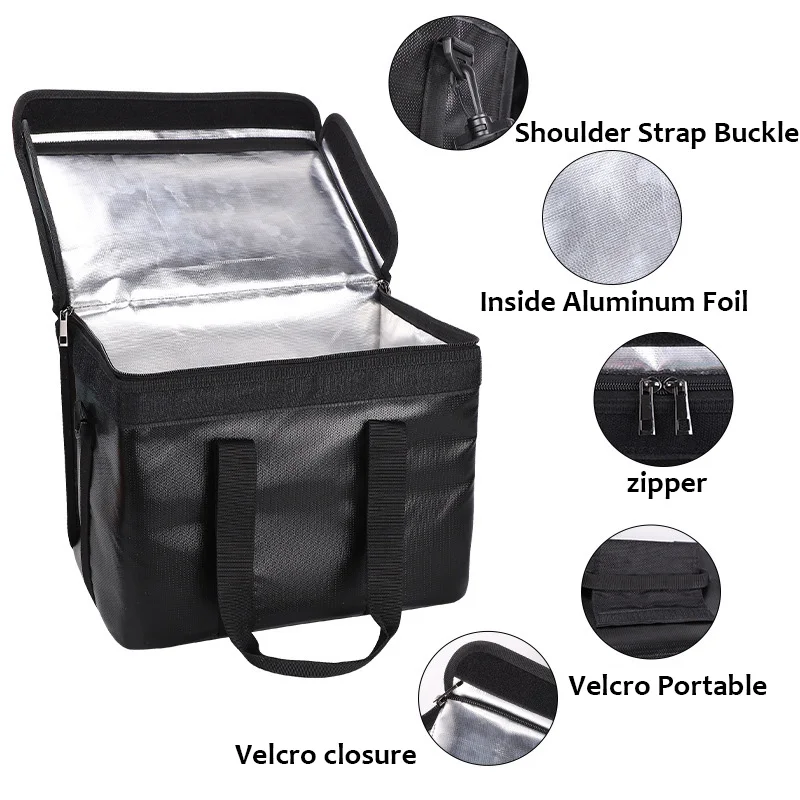 Sac de transport ignifuge pour batterie drone - Lot de 1, blanc