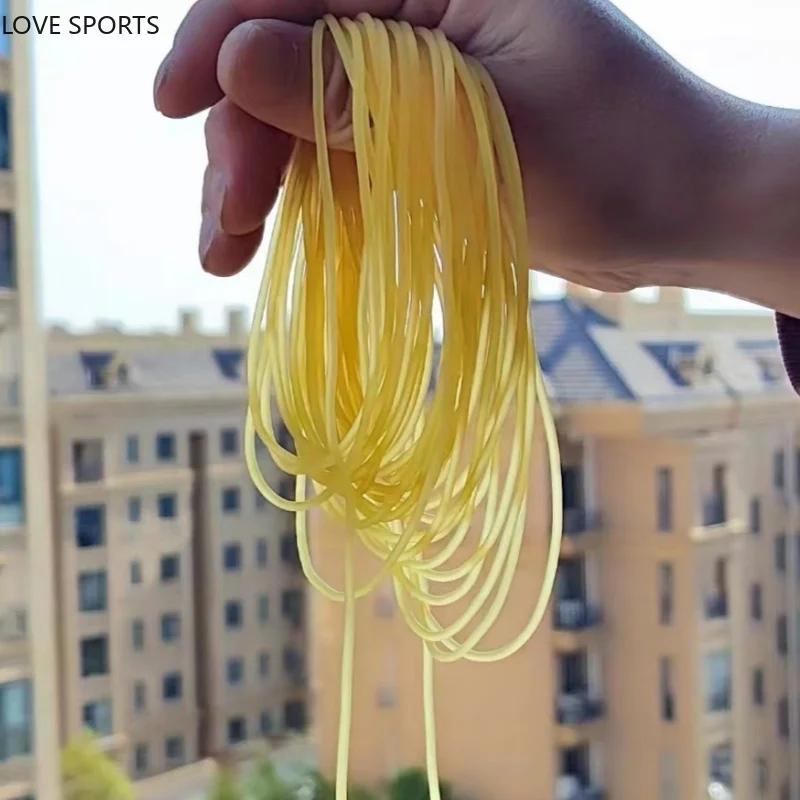 2mm Solid Elastic Rubber Line 5M Rubber Line for Fishing Traditional Level Round Elastic Rope Tied Fish Ropes