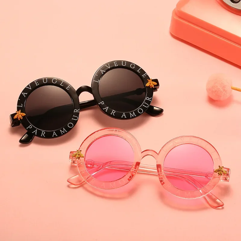 Children Sunglasses Girl Baby Boy Summer Round Frame 0-8T Korean Version Fashion Photography Props kids sunglasses