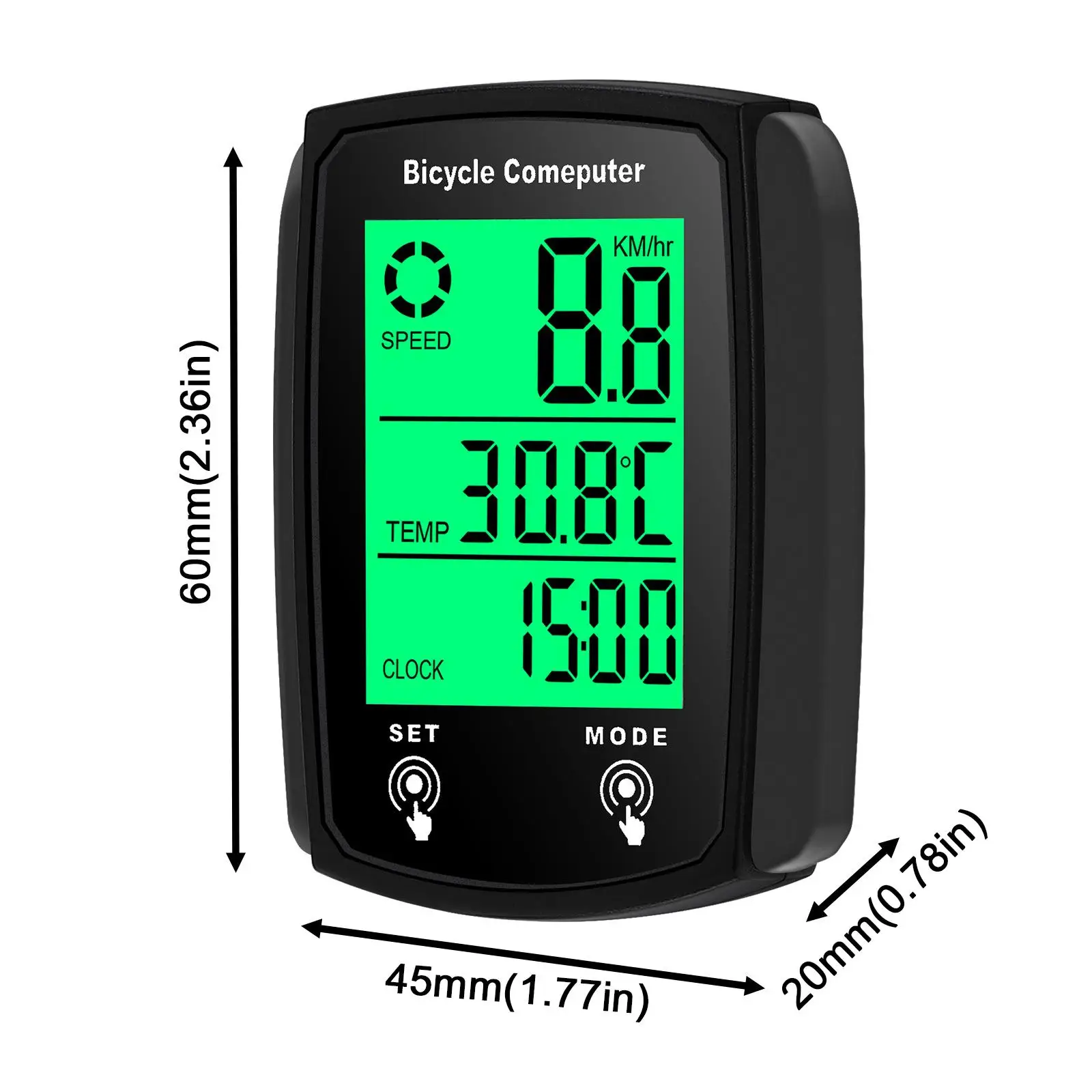 Bicycle Computer Digital Wired Cycling Computer Speedometer
