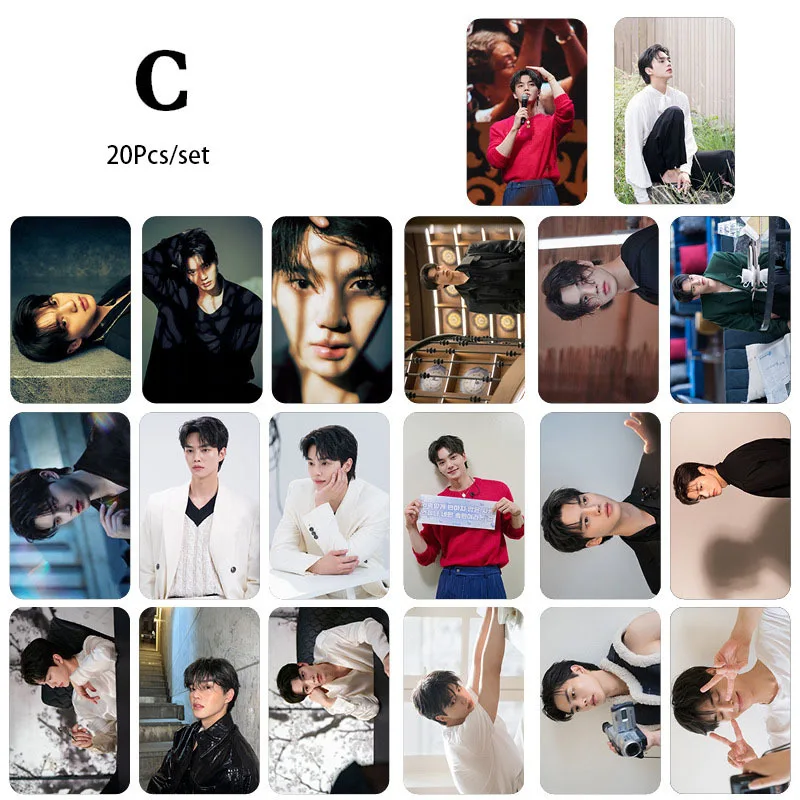 

20pcs/set Of Kang Song's New Album LOMO Card Pearlescent Flash Card Girl Collection Gift Postcard Photo Card Kang Song KPOP