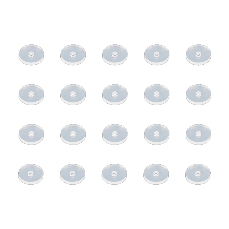 

Piercing Healing Silicone Discs Transparent Disc Pads for Fixing the Earrings