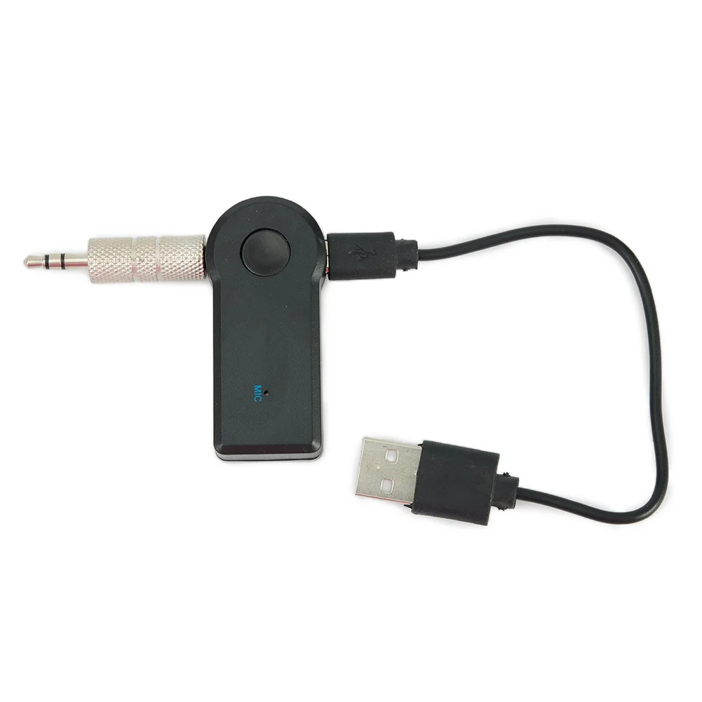 

Wireless Bluetooth 3.5mm Phone To AUX Car Stereo Music Receiver Adapter With Microphone Includes Built In Mic And 3.5mm Aux Cabl