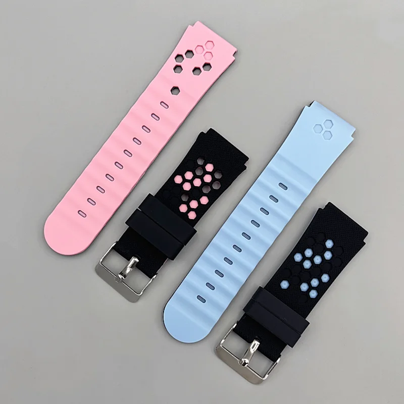Children's Waterproof Silicone Sport Watch Band - Adjustable 20mm Strap