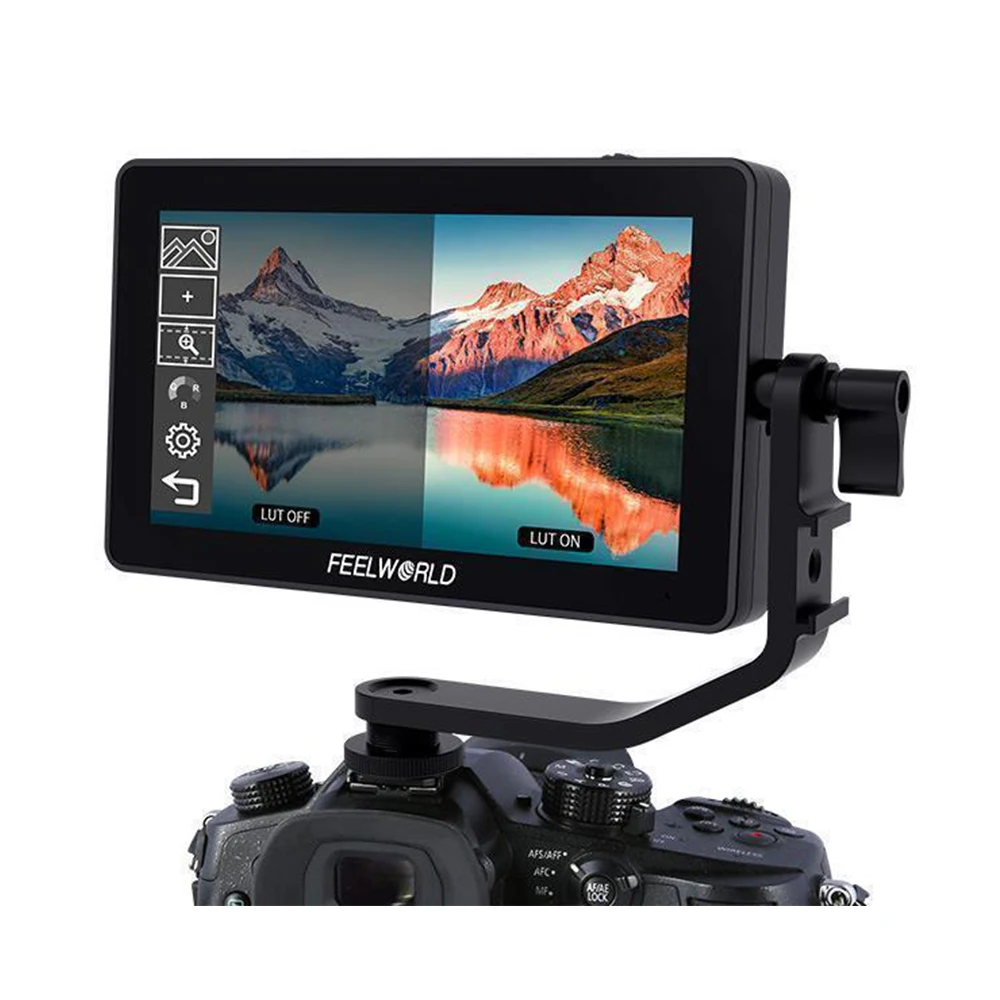 FEELWORLD F6 PLUS V2 4K Monitor 5.5 Inch on Camera DSLR Field 3D LUT Touch Screen IPS FHD 1920x1080 Video Focus Assist