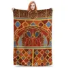 Imagining Sutton Hoo The Boars Blanket Flannel Multi-function Sofa Throw Blankets For Home Bedroom Outdoor Throws Bedspread 1