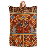 Imagining Sutton Hoo The Boars Blanket Flannel Multi-function Sofa Throw Blankets For Home Bedroom Outdoor Throws Bedspread 1