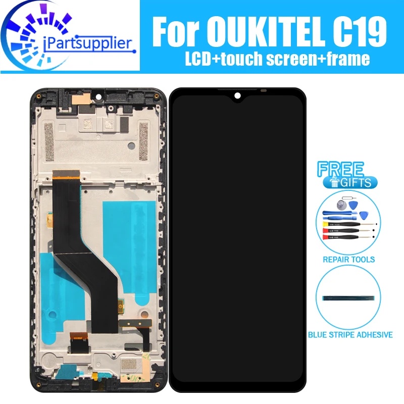 

OUKITEL C19 ЖК-дисплей + сенсорный экран дигитайзер + рамка в сборе 100% Оригинальный ЖК + сенсорный дигитайзер для OUKITEL C19