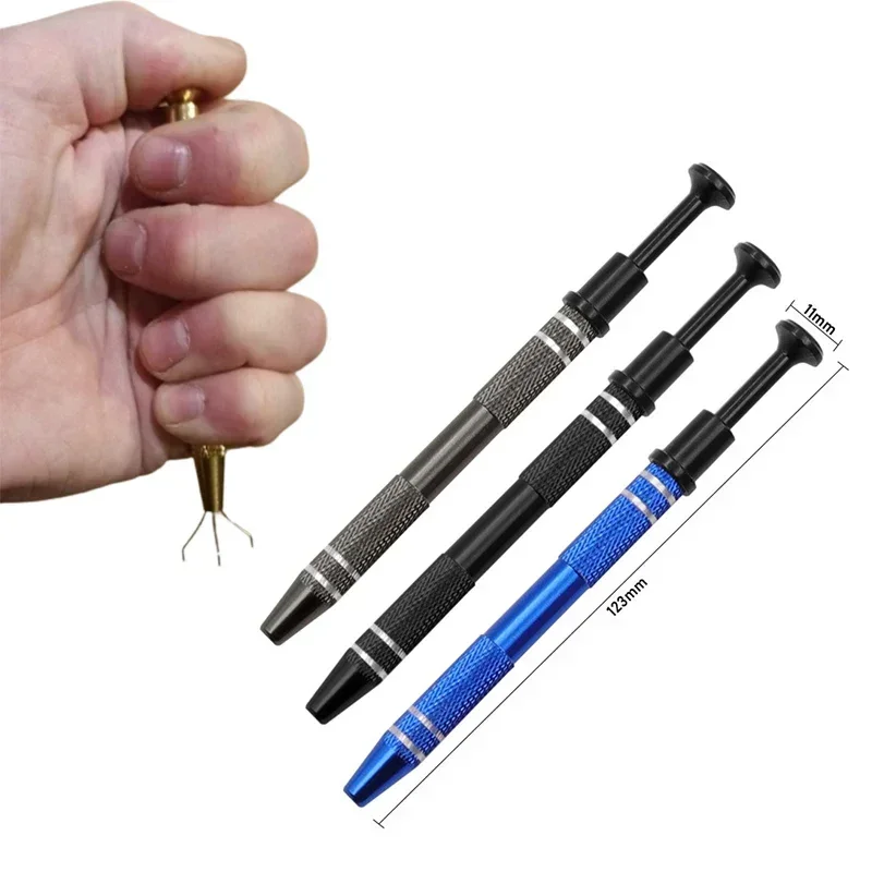 4 Claws Tweezers IC Extractor Electronic Component Spring Picking Pen Chip Screws Grab Mobile Phone Motherboard Repair Hand Tool