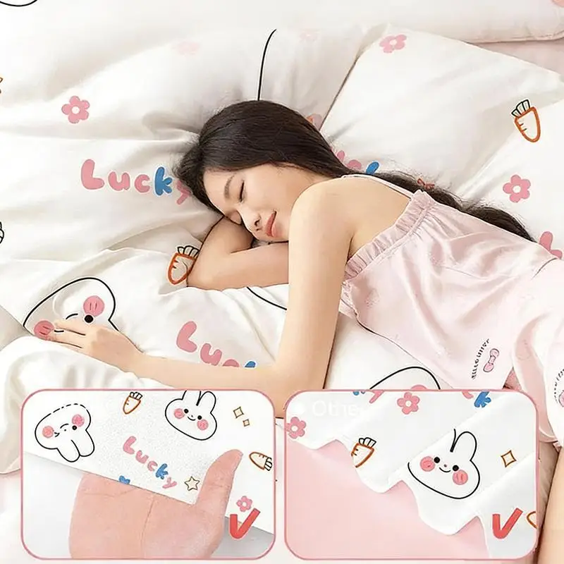 Waterproof Disposable 4-Piece Bedding Set with Extra Thick Nonwoven Sheets - Ideal for Hotels, Clinics, and Travel