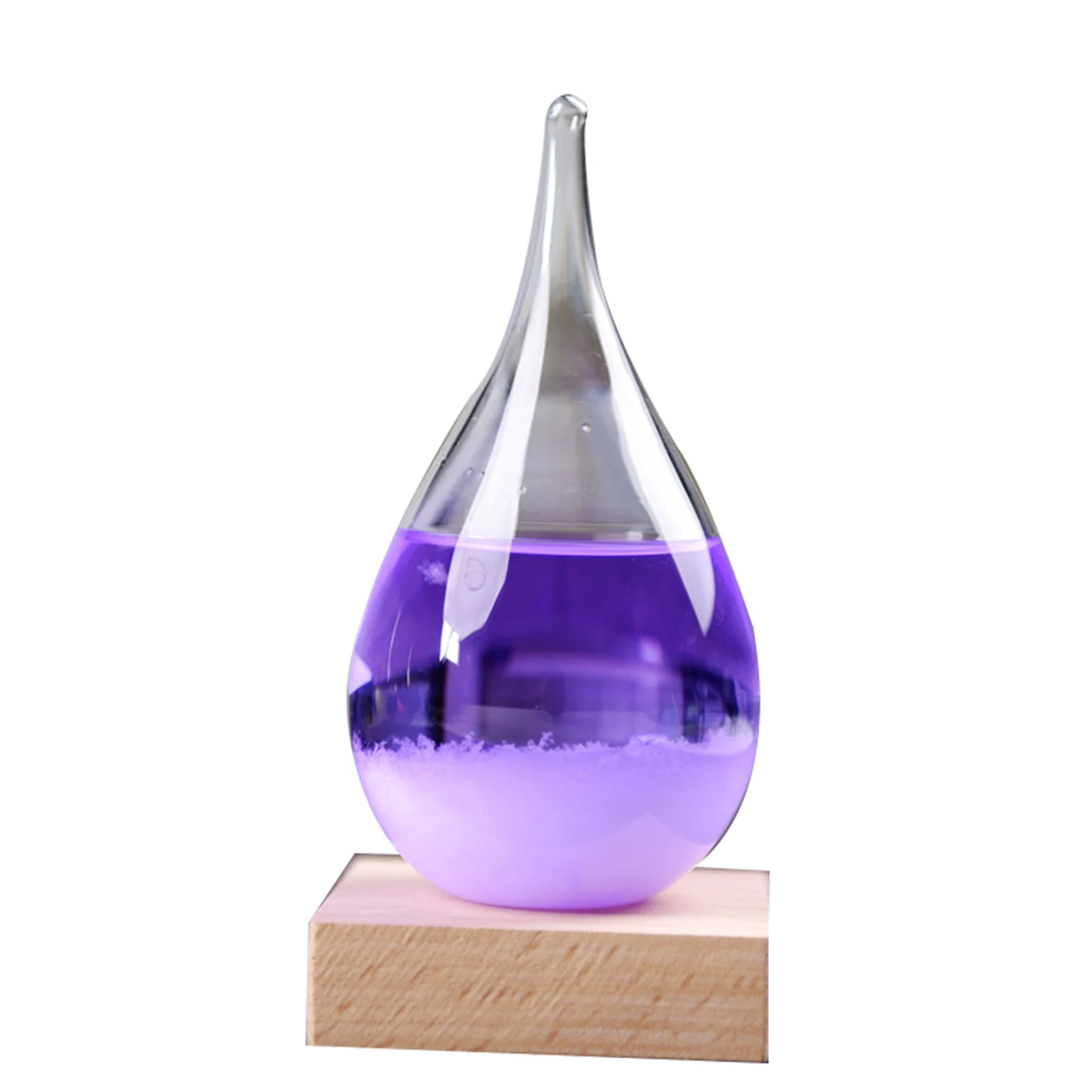 Innovatieve Angel Storm Decor, Weersverwachting Glazen Fles Weer Decoratieve Fles, Waterdruppels Windstorm Glas voor Home Office Decoratie Valentijnsdag Cadeau(Wit