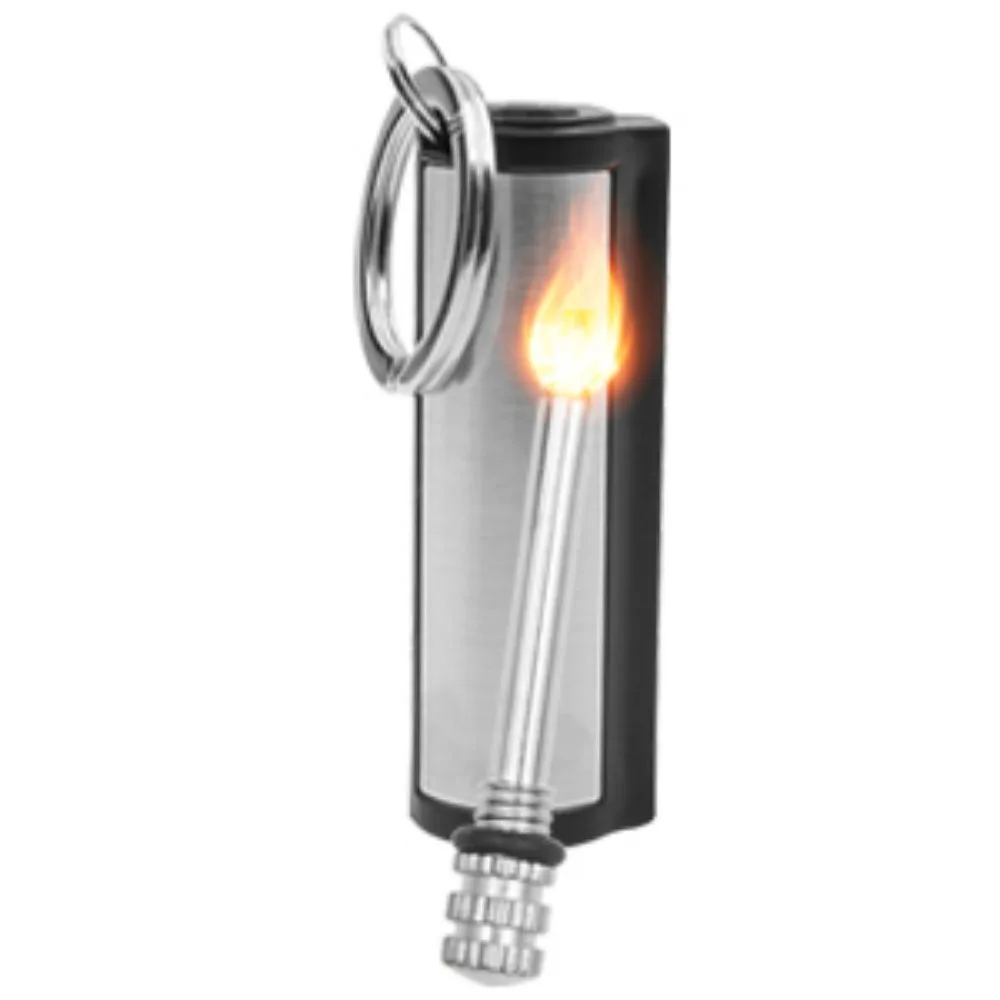 1-5 pack match lighter, flint metal match lighter, outdoor camping portable emergency survival lighter, can light 10,000 times