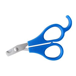 Portable Stainless Steel Pill Scissors and Cutting Tool (Blue)
