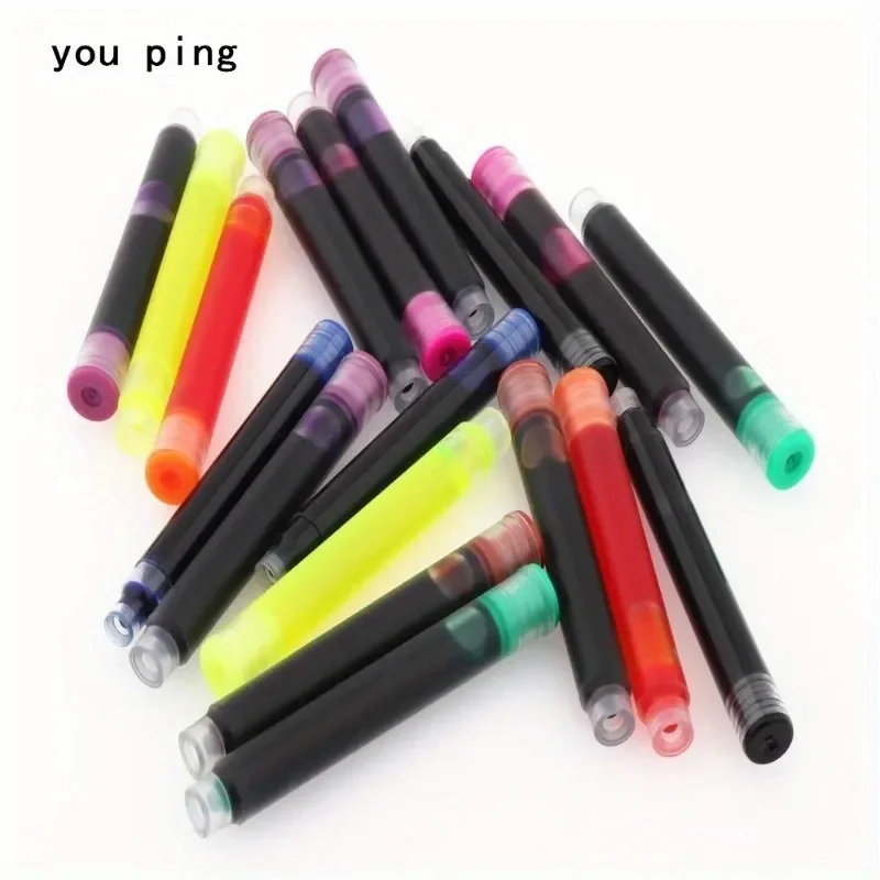 4 Boxes/40 Pieces Universal Ink Sac Refill Ink Practical Ink Cartridge Rerfill W/ Box 3.4 Mm Assorted Color for Office School 2