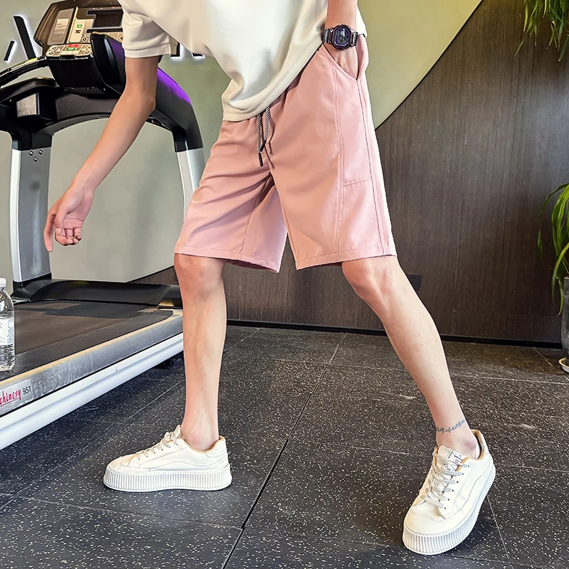 Summer Men's Shorts Knee Length All Match Loose Mens Casual Shorts