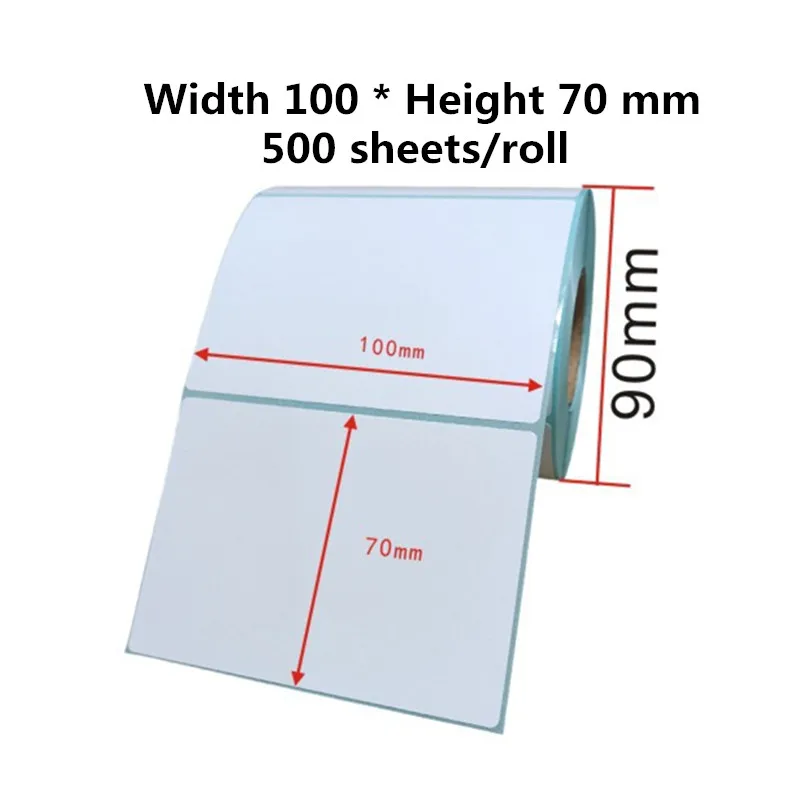 

Width 100 * Height 70mm Sticker Label Thermal Printer Barcode Self adhesive Paper Waterproof/Oil proof/Alcohol proof