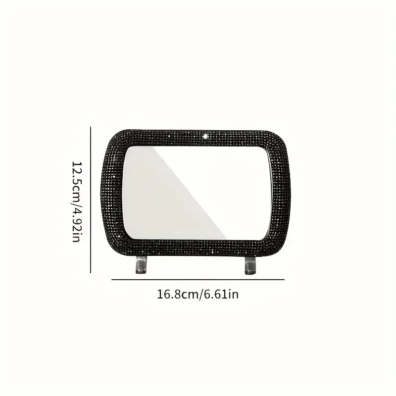 Diamond Crystal Car Visor Decoration Mirror Auto Women Makeup Mirror Sunshade Rear View Cosmetic Bling Car Accessories car sun visor rearview mirror