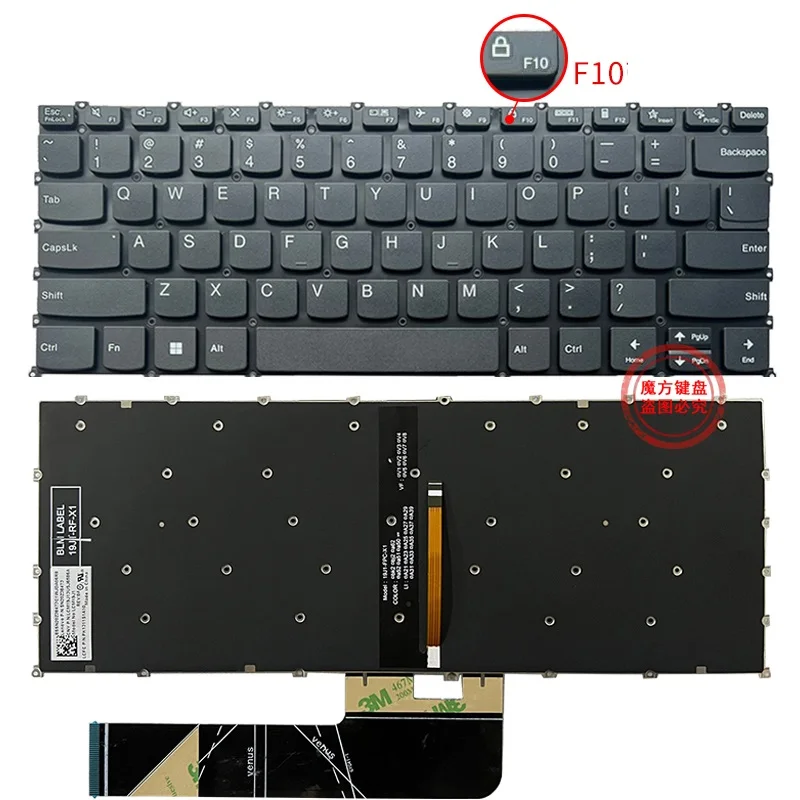 

Новая английская клавиатура с подсветкой для Lenovo thinkbook 14 ITL, цвет E4-ITL K4-ITL, черный ноутбук с подсветкой клавиатуры
