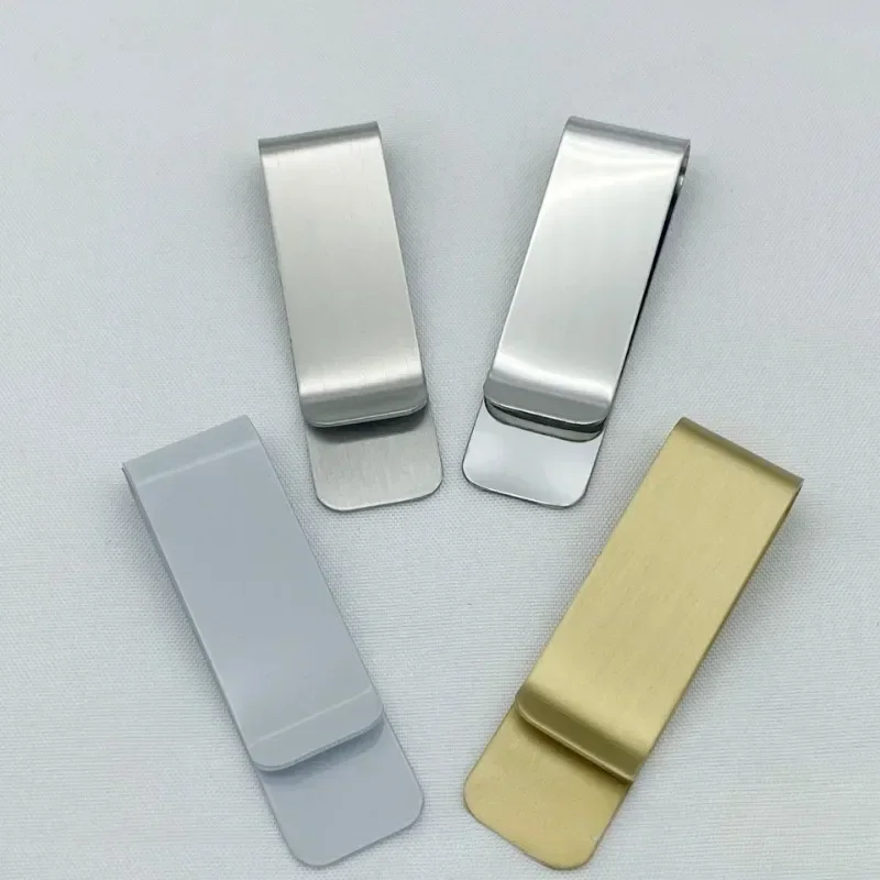 Metal Money Clip 1Pc Stainless Steel Metal Money Clip Creative Banknote Clip Belt Personality Mini Bookmark Clips Wallet Ticket Folder