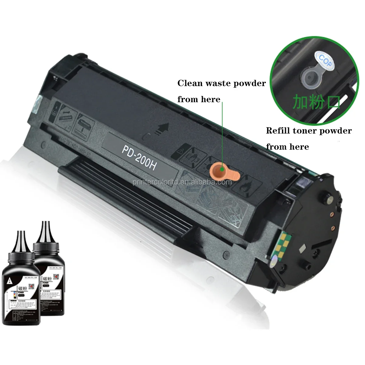 Description Picture 2 of itemPrint Cartridge Toner Powder Dust Refill Kits for Pantum P2200W M6507NW M6607NW PG-217S EUR printer laser cartridge chip powder