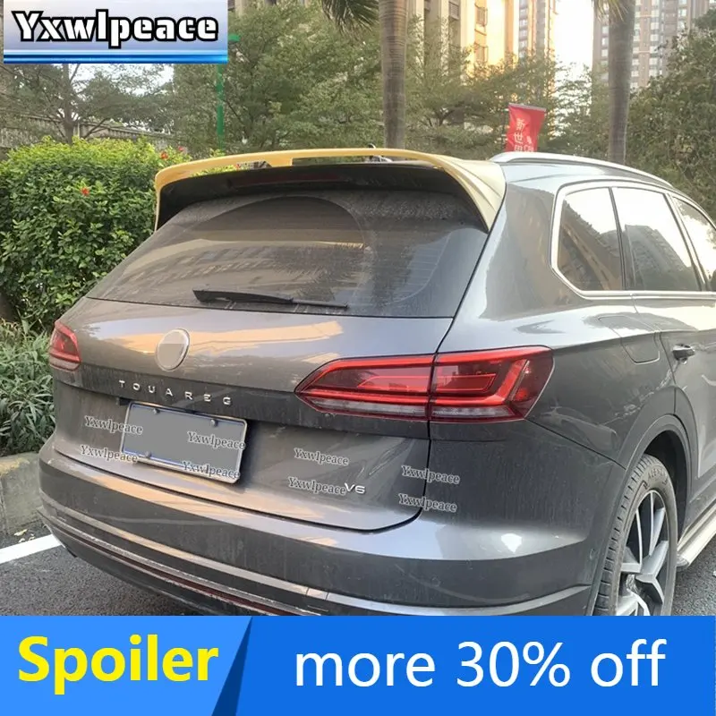 

For Volkswagen VW Touareg 2019 2020 2021 2022 Roof Spoiler High Quality ABS Plastic Rear Trunk Wing Car Tail Wing Decoration