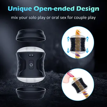 Newest Automatic Male Masturbator Cup Real Blowjob Sucking Machine Masturbators Vagina Masturbation Sex Toys Adult Goods for Men 3