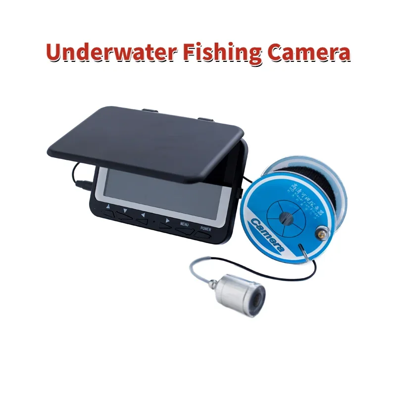 Underwater Fishing Camera DVR Fish Finder Infrared LED Portable Fishing Video Camera LCD Monitor for Kayak Boat Sea Fishing