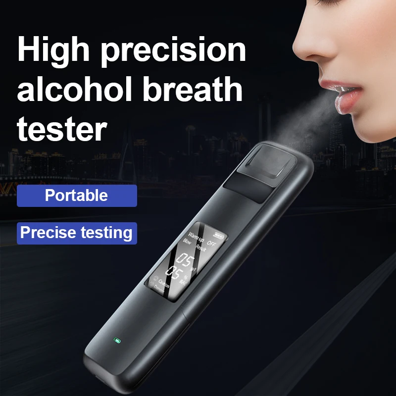 Alcohol-Tester-Breathalyzer-Digital-Professional-Detector-Police ...