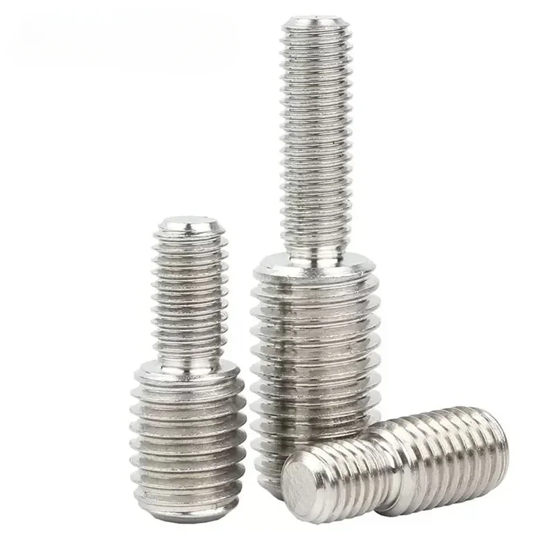 304 Stainless Steel Double Head Transfer Screws M3 M4 M5 M6 M8 M10 M12 M14 M16 M20 Thread Adapter Male to Male Conversion Bolt