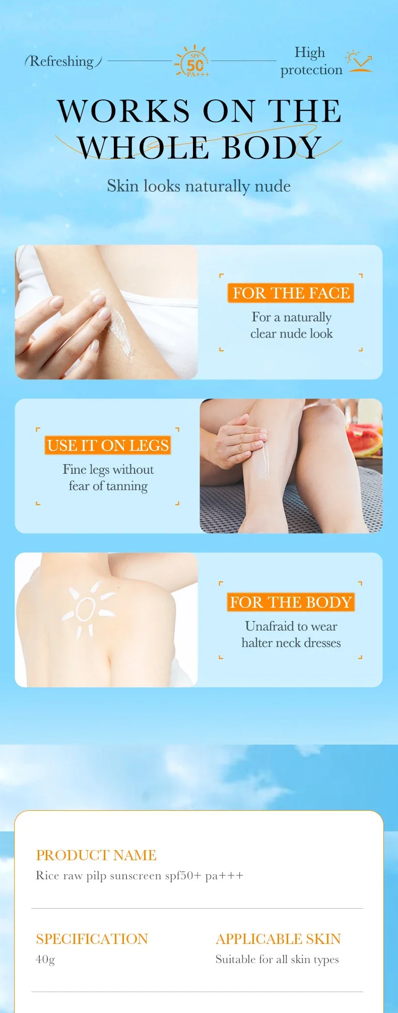 Brightening Sunscreen Lotion For Face And Body Spf 50 Plus_voghion.com