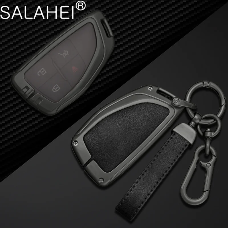 

Zinc Alloy Leather Car Key Case for Chevrolet Tahoe Suburban for GMC Yukon for Buick ENVISION S Plus Avenir 2020 2021 2022 2023