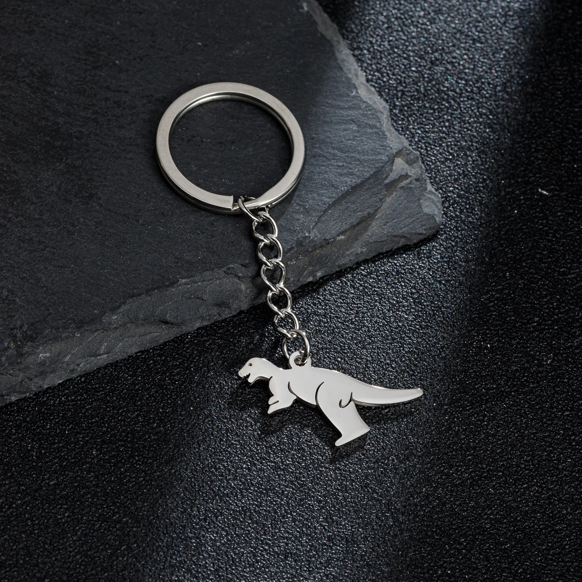 Kawaii Dinosaur Memorial Bag Keychain Children Diy Stainless Steel Key Ring  Jewelry Making Supplies Cute Keyholder For Girls - AliExpress