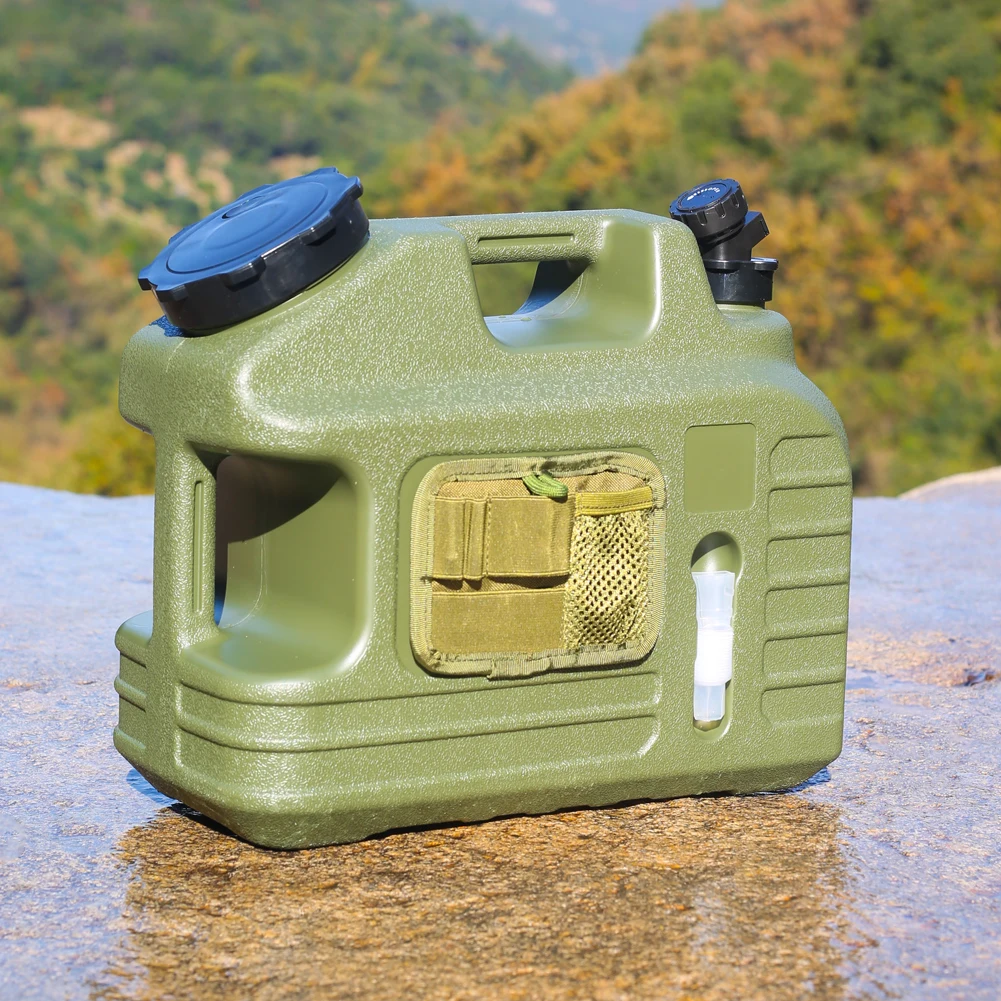 5-13L Outdoor Camping Water Bucket Portable Drinking Water Bag No Leakage Large Capacity Tank for Car Truck Travel Driving