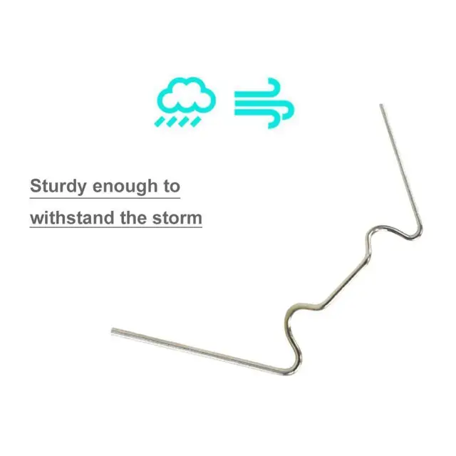 Zöld 100Db W-Típusú Üvegházhatású Üvegrugó Huzal Üvegezés Átfedési Klipek Rögzítő Bilincsek - Image 5