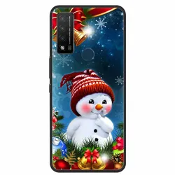 Soft TPU Panda Cats Print Silicon Protector Cover - Black Capa s for TCL 20 R 5G (1)