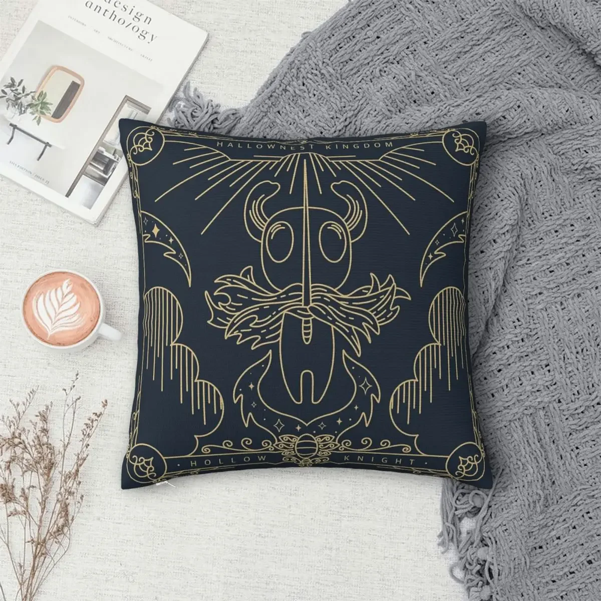 

Hollow Knight Pillowcase Polyester Pillow Cover Cushion Comfort Throw Pillow Sofa Decorative Cushions Used for Home Bedroom Sofa