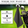 Ready Stock 1pcs microfiber golf towel with powerful magnetic ball wiping cloth 40x60cm 5