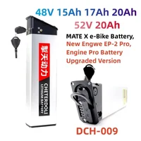 Batterie de remplacement 48V 20Ah 17Ah 52V 20Ah pour le nouveau moteur Engwe EP-2 Pro Version améliorée pour batterie de vélo MATE X DCH-009 1