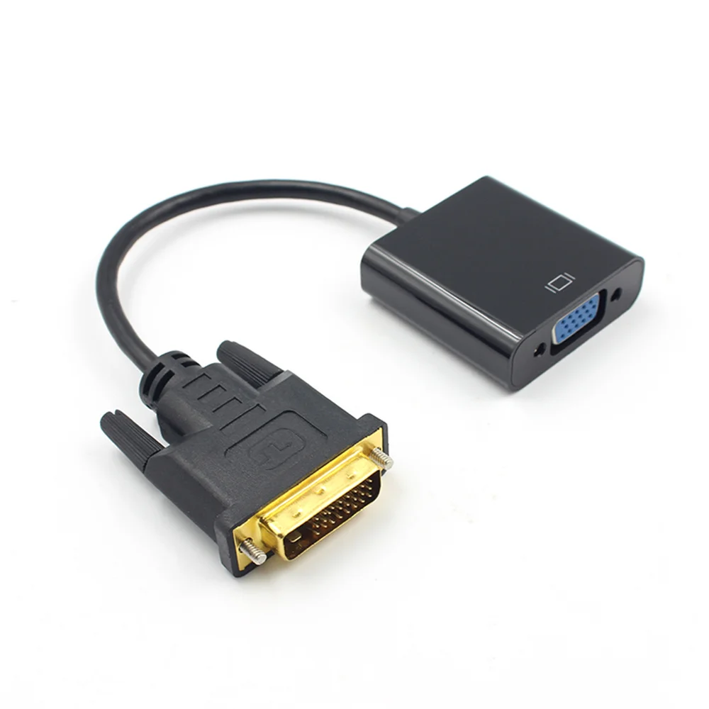 Dvi to Vga 컨버터, 내마모성, 실용적인 가전 컴퓨터, 칩 포함, 편리한 내구성, 1080p, 60hz, 22.8cm